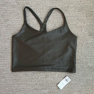 LEATHER CROP TOP BY ABERCROMBIE